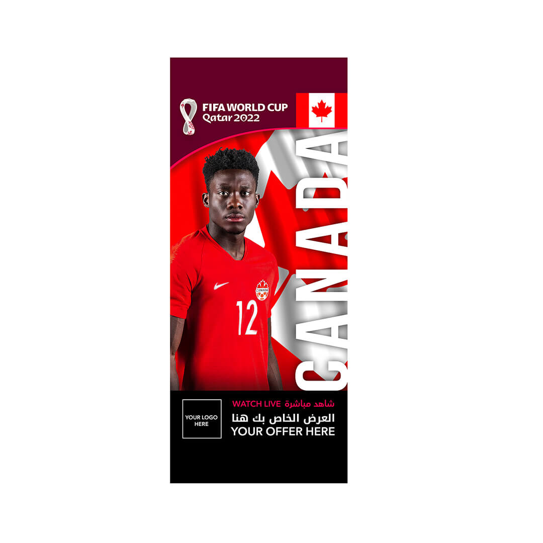 CANADA FIFA World Cup Branding Roof Hanging Flag W/PIPE-CANADA - Image 1