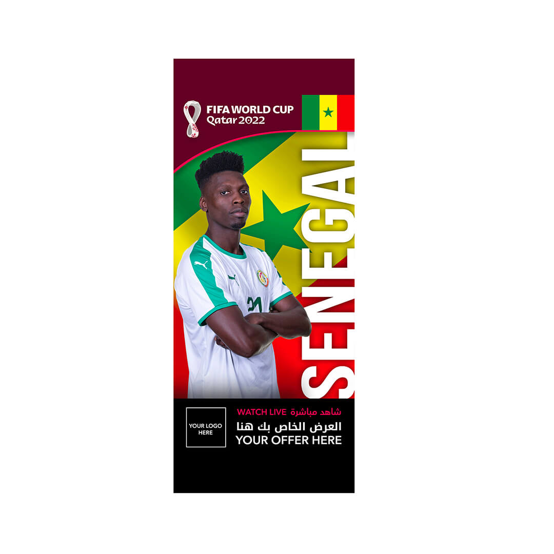 SENEGAL FIFA World Cup Branding Roof Hanging Flag W/PIPE-SENEGAL - Image 1